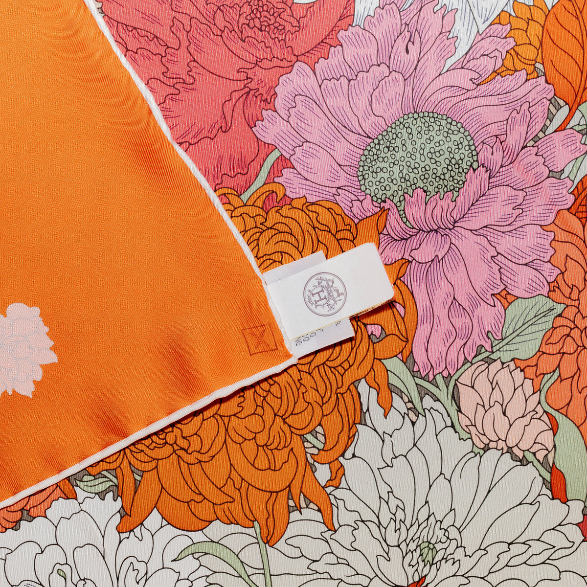 Hermès Robe Légère Summer Twill Silk 140 - Vermillon Corail Vert de Gris - NWSTS - 2609301940