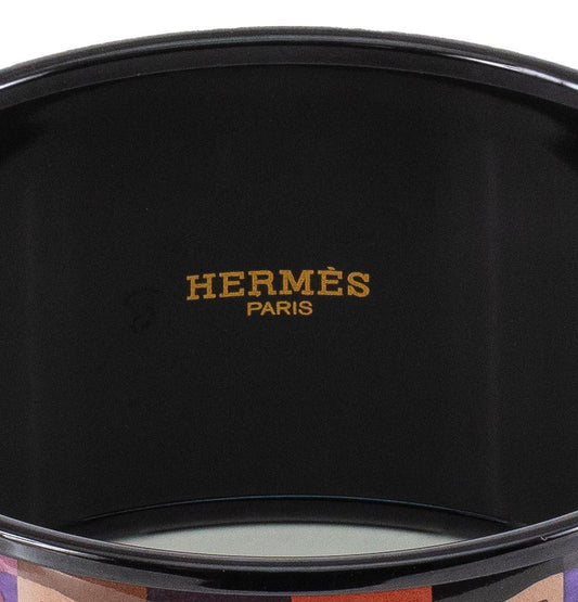 Hermes BRACELET - Optique Chaine D Ancre - PVD - Purple Wine - 65-33mm NWOTS - 2312092209