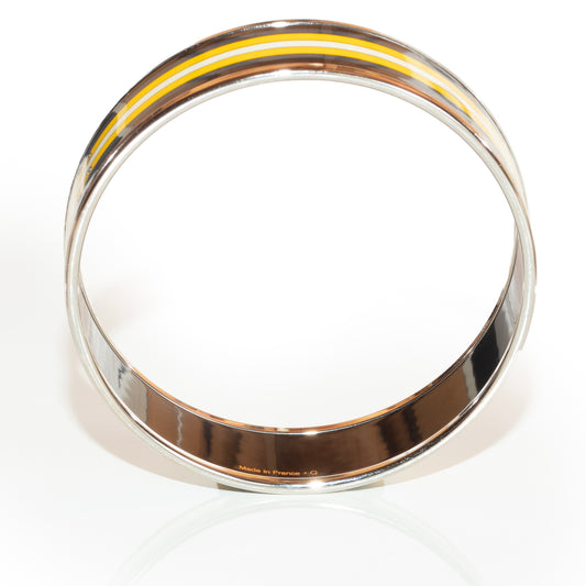 Hermes Bracelet - Robacar - ESP - 65-16mm - Black Yellow - NWOTS - 2002211352