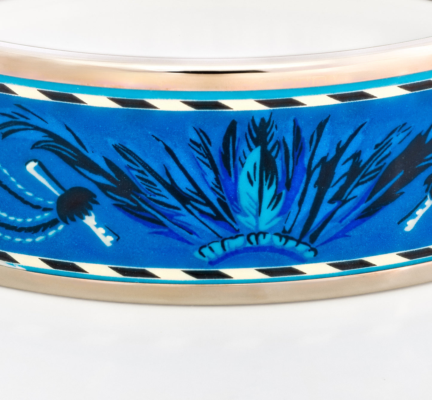 Hermes Bracelet Brazil- ESP - Blue White - 65-19mm New