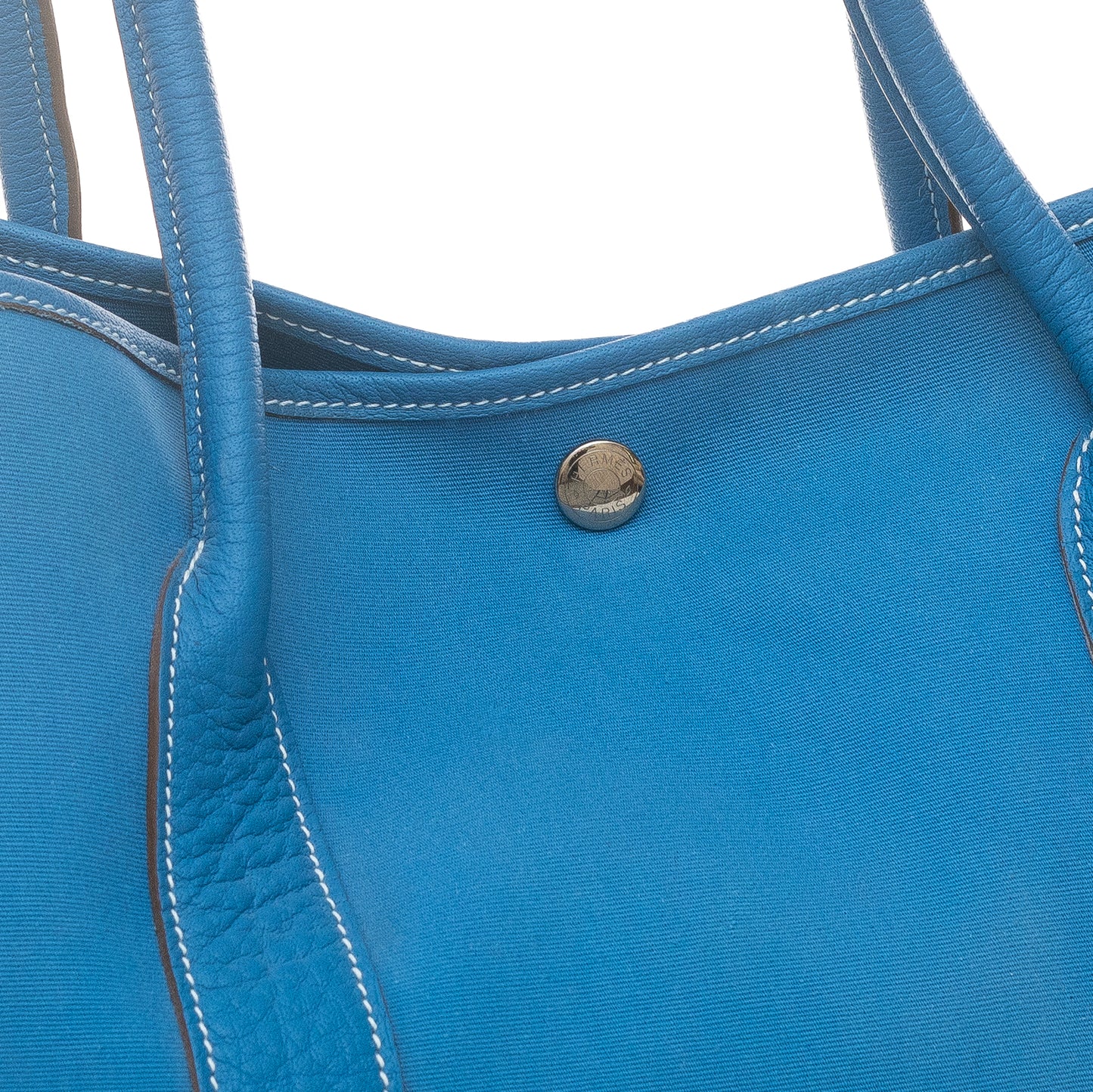 Hermes Bag Garden Party 38 – Blue – Country Leather - Canvas New