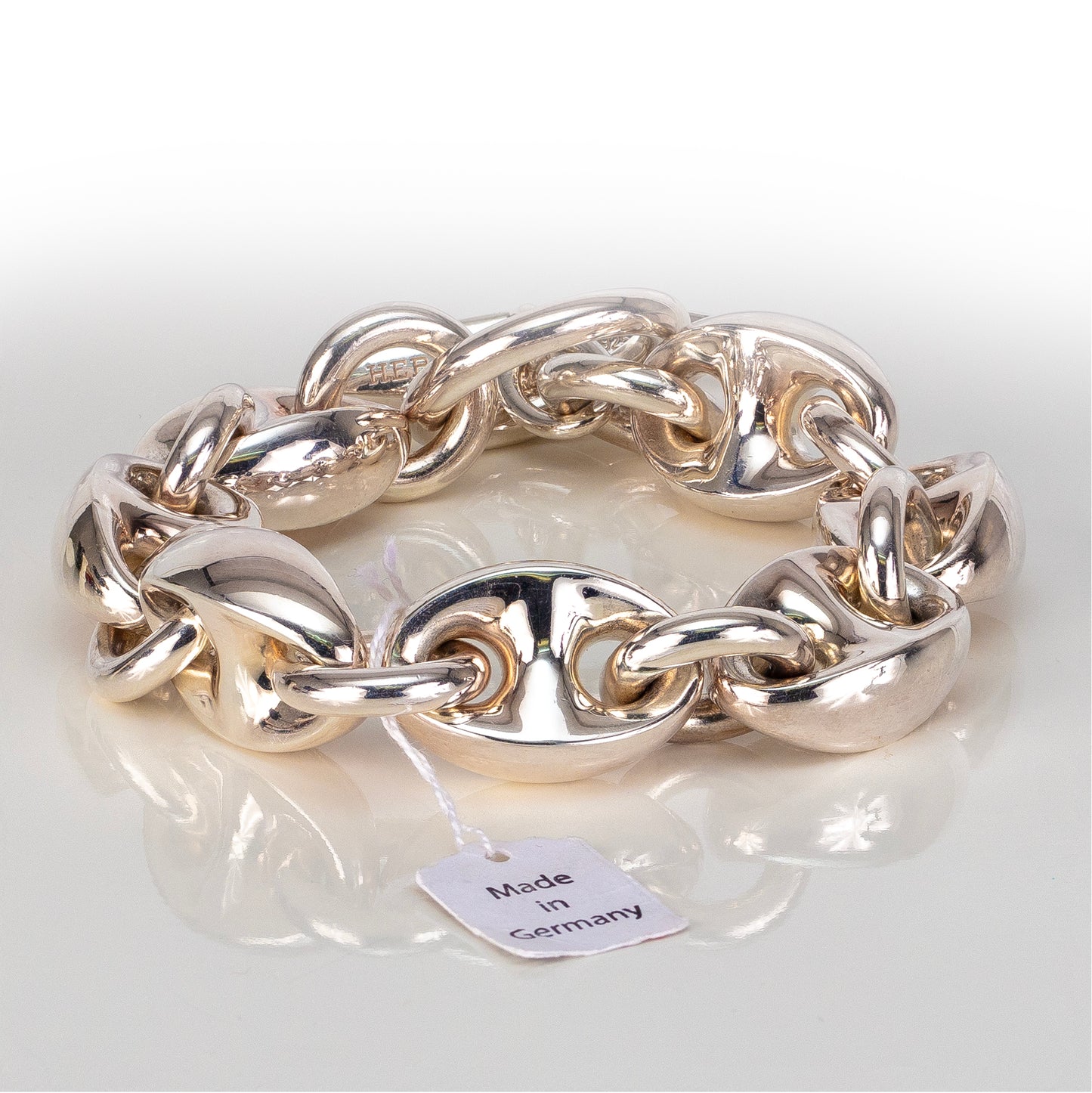Hermès Bracelet Neptune Solid Silver 924 - 226.2Gr New