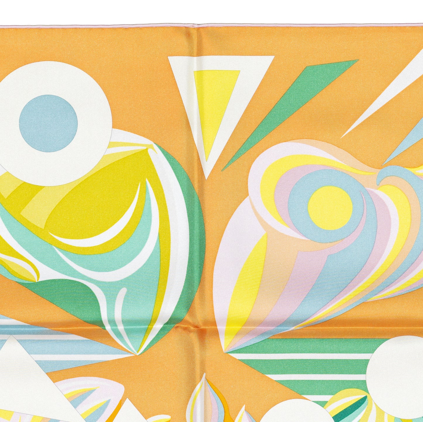 Hermes Scarf 90 Le Rêve de Julia - Abricot Vert Jaune - NWST - 2508161708