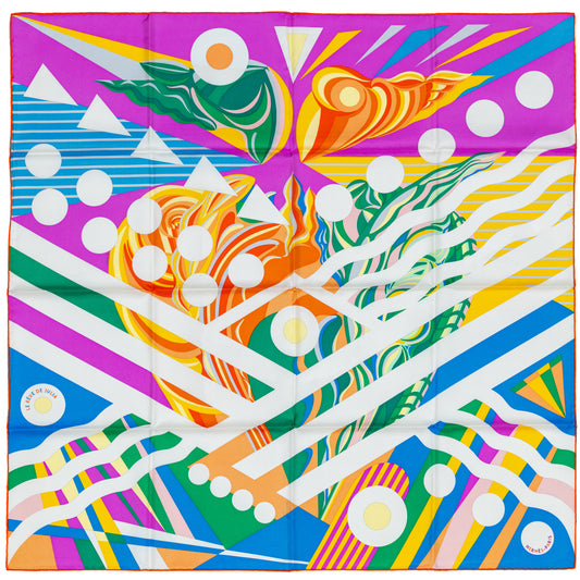 Hermes Scarf 90 Le Rêve de Julia – Cyclamen Vert – NWST – 2505081627