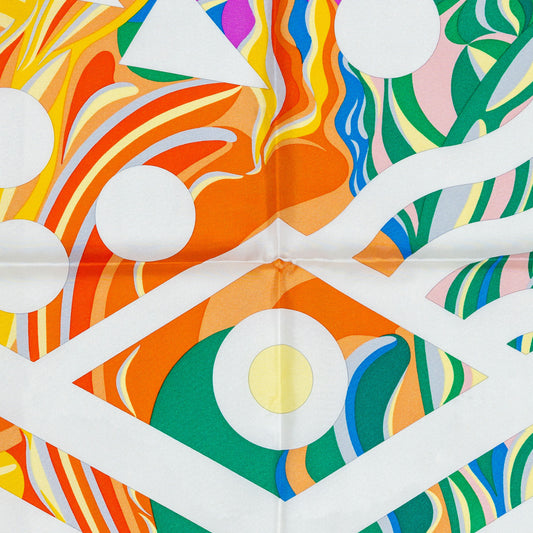 Hermes Scarf 90 Le Rêve de Julia – Cyclamen Vert – NWST – 2505081627