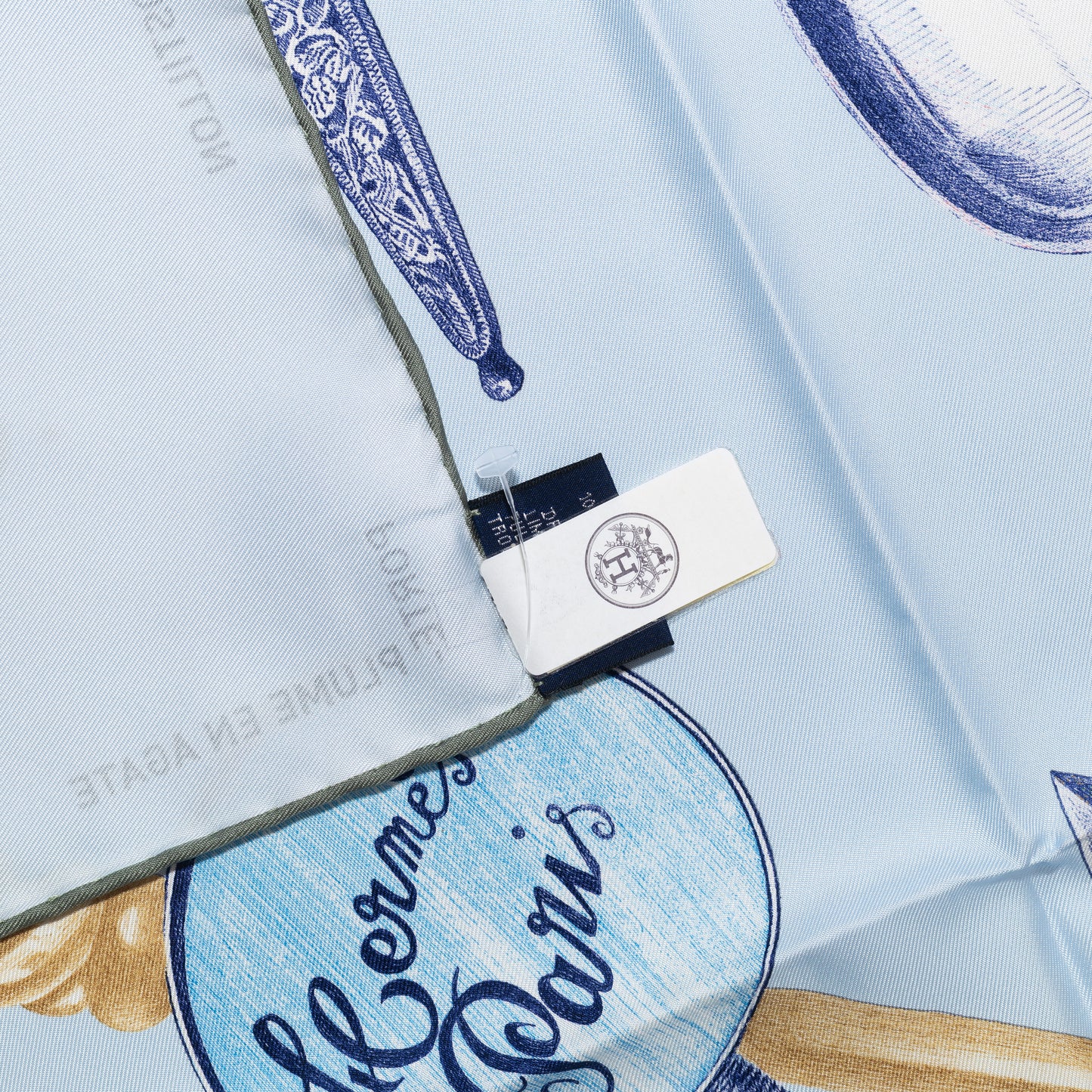 Hermes Silk Scarf Nous Sommes Inseparables - Bleu Ciel Marine - NWSTS - 2604131722