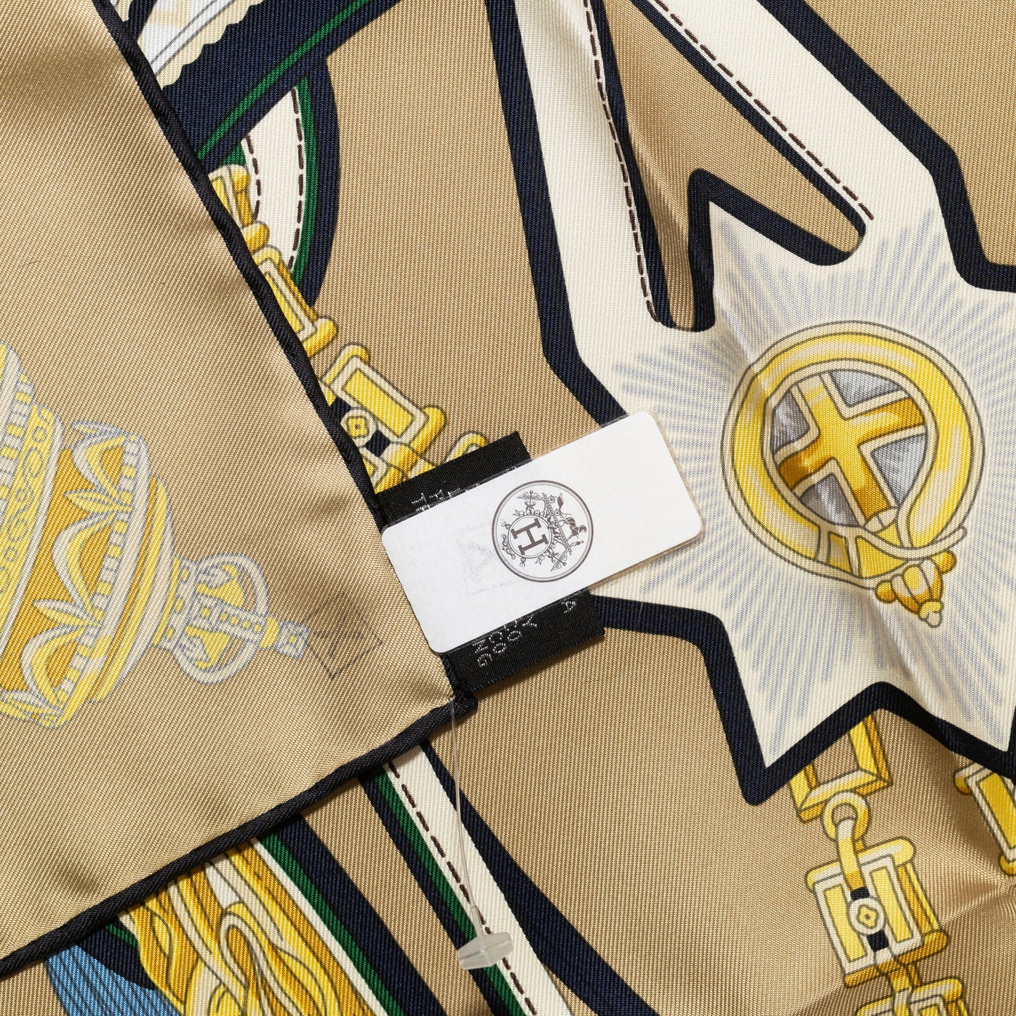 Hermes Silk Scarf - Stately Wheels - Sable Brun Rouge - New Store Tag - 2604131715