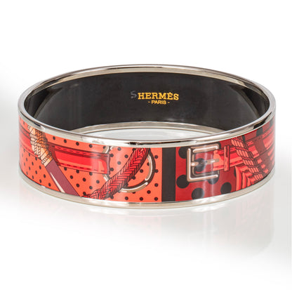 BRACELET - Clic Clac a Pois - ESP - Kaki Rouge Acajou - 70-16mm NWOTS - 2311191829