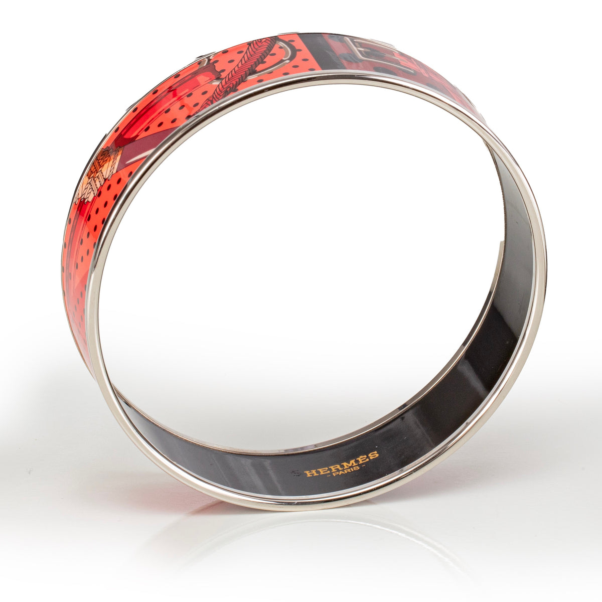 BRACELET - Clic Clac a Pois - ESP - Kaki Rouge Acajou - 70-16mm NWOTS - 2311191829