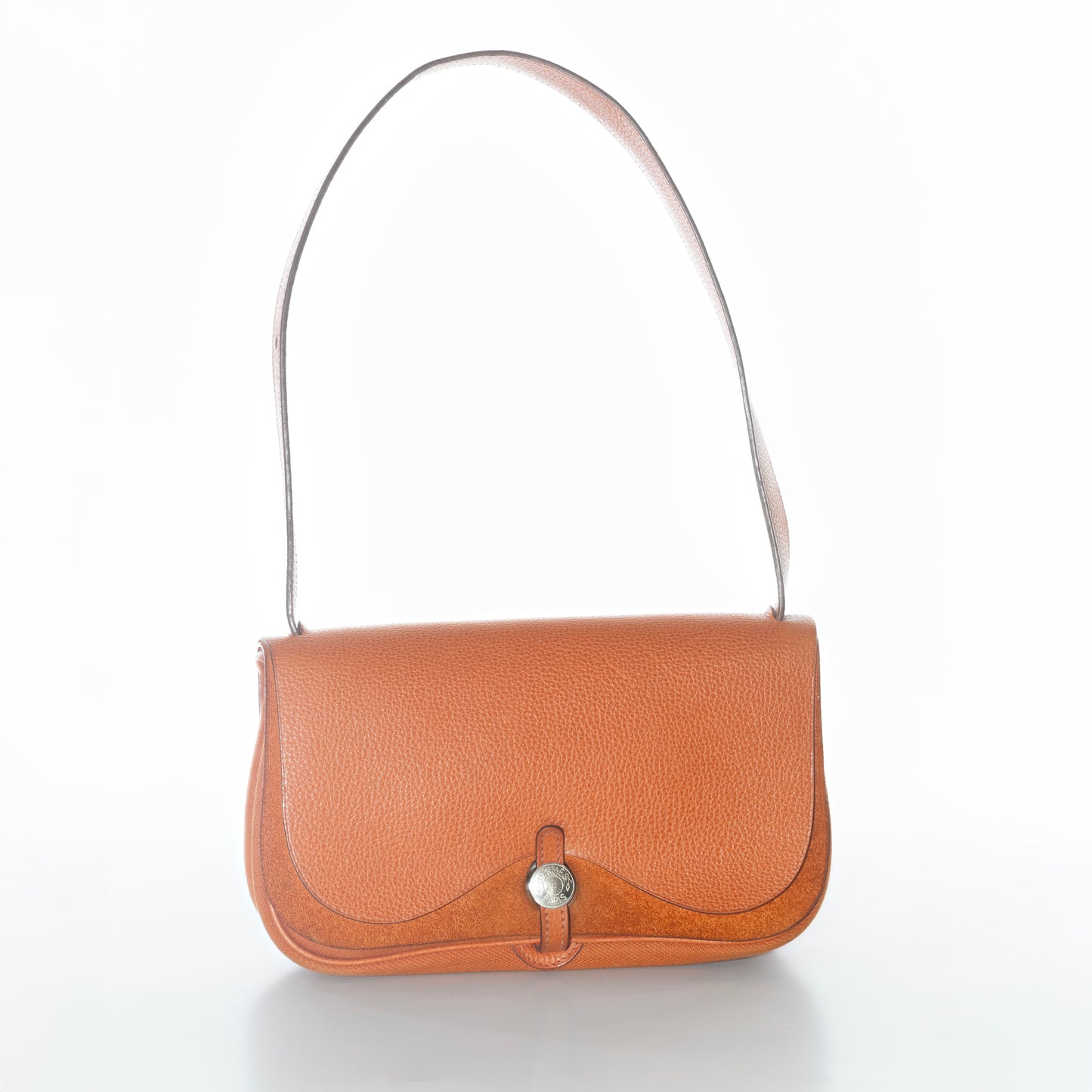 Hermès Colorado Bag PM 25 Orange Toile Chevrons Canvas Vache Liegee Palladium Hardware - MWOCTS - 2601271955