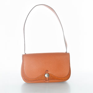 Hermès Colorado Bag PM 25 Orange Toile Chevrons Canvas Vache Liegee Palladium Hardware - MWOCTS - 2601271955