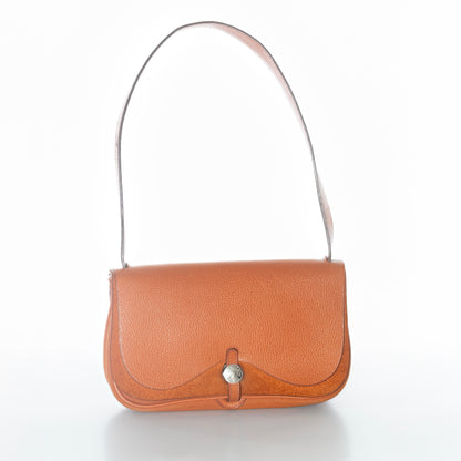 Hermès Colorado Bag PM 25 Orange Toile Chevrons Canvas Vache Liegee Palladium Hardware - MWOCTS - 2601271955