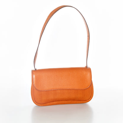 Hermès Colorado Bag PM 25 Orange Toile Chevrons Canvas Vache Liegee Palladium Hardware - MWOCTS - 2601271955