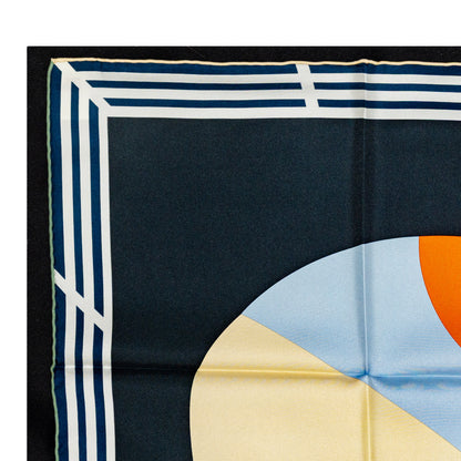 Hermes Scarf - 8-3-7 - Vert Anthracite Kaki - NWSTS - 2601291204