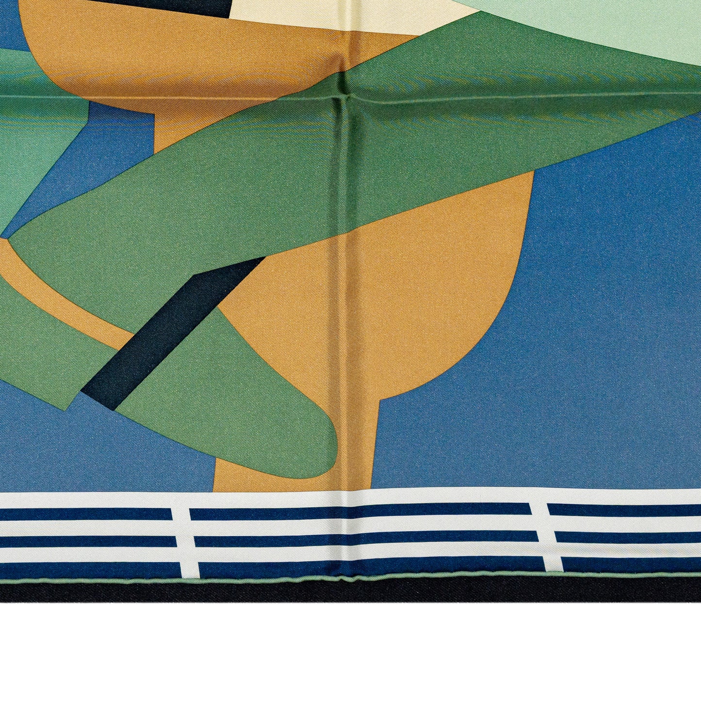 Hermes Scarf - 8-3-7 - Vert Anthracite Kaki - NWSTS - 2601291204