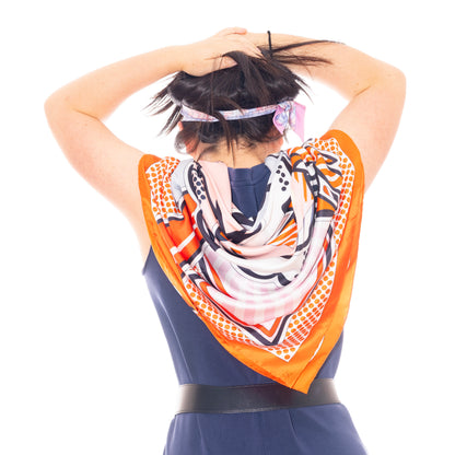 Pegase Pop Silk Summer Twill 140cm - Orange Rose Bleu Claire - MWOCTS - 2606131628