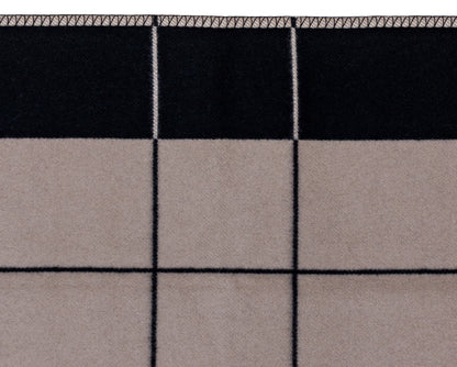 Hermès Throw Plaid Blanket Avalon III Throw Blanket Plaid - Noir Écru Gris - NWCT - 2504181300
