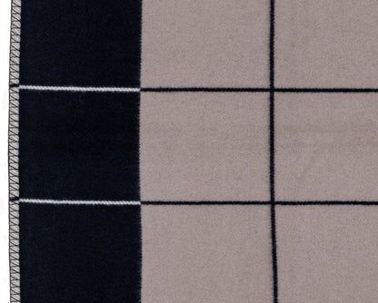 Hermès Throw Plaid Blanket Avalon III Throw Blanket Plaid - Noir Écru Gris - NWCT - 2504181300