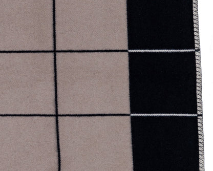 Hermès Throw Plaid Blanket Avalon III Throw Blanket Plaid - Noir Écru Gris - NWCT - 2504181300