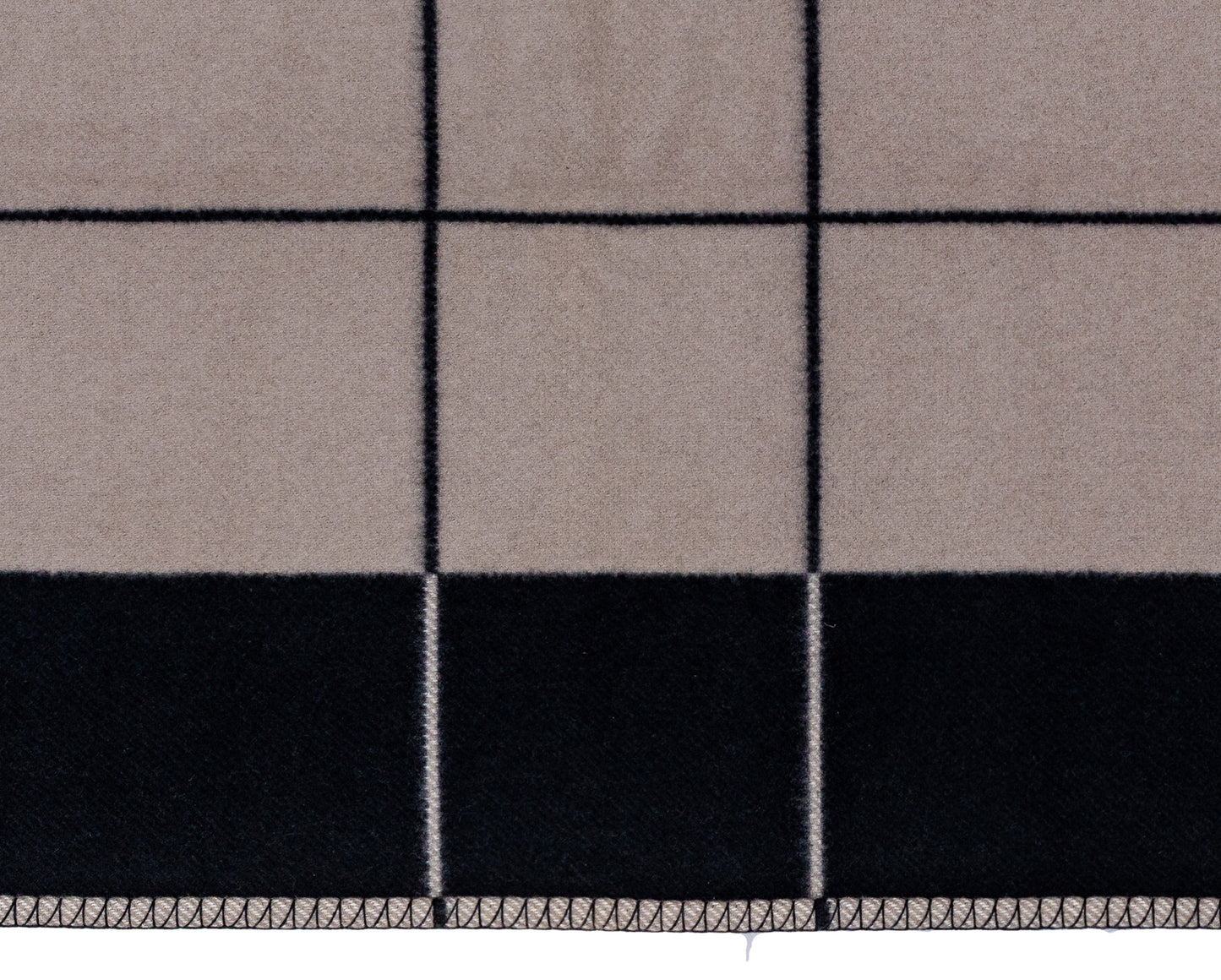 Hermès Throw Plaid Blanket Avalon III Throw Blanket Plaid - Noir Écru Gris - NWCT - 2504181300