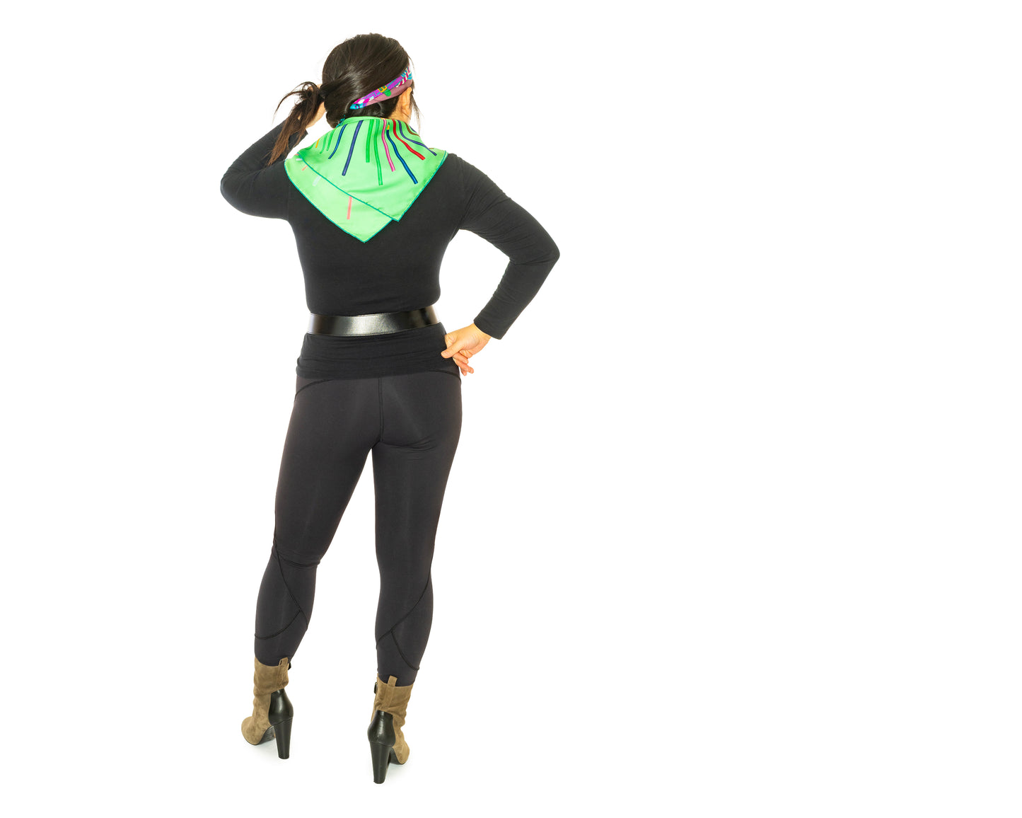 Hermes Silk Scarf A vos Crayons - Green - Mint Care Tag