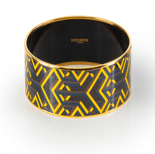 Hermes BRACELET - Carre Cube - EGP - Yellow - 70-38mm NWOTS - 2312092214