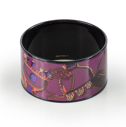 Hermes BRACELET - Concours D Etriers - PVD - Purple Wine - 70-38mm NWOTS - 2312092150