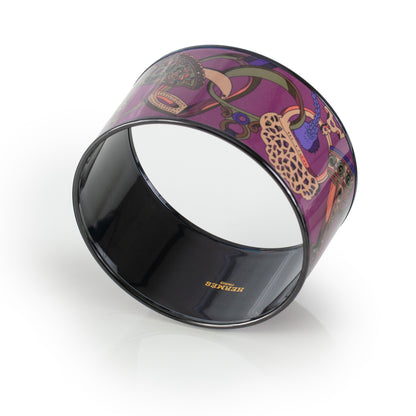 Hermes BRACELET - Concours D Etriers - PVD - Purple Wine - 70-38mm NWOTS - 2312092150