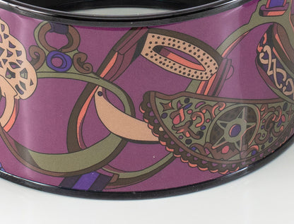 Hermes BRACELET - Concours D Etriers - PVD - Purple Wine - 70-38mm NWOTS - 2312092150