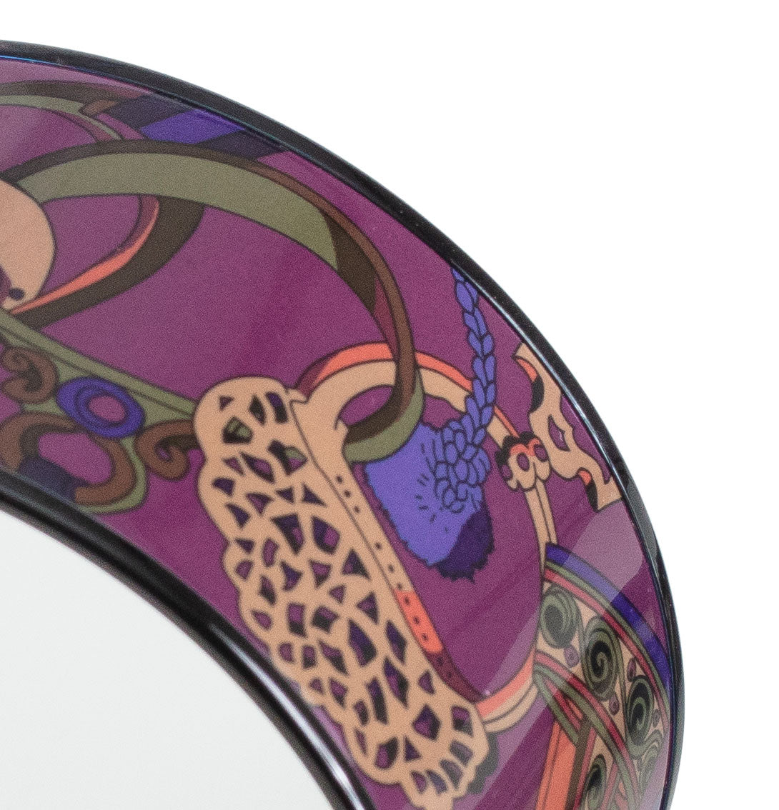 Hermes BRACELET - Concours D Etriers - PVD - Purple Wine - 70-38mm NWOTS - 2312092150