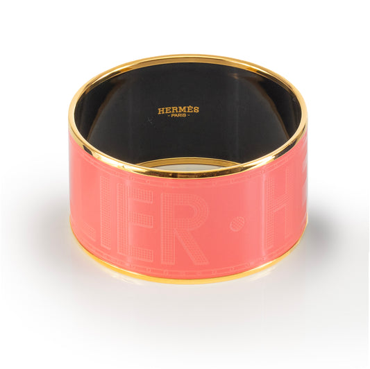 Hermes BRACELET - Hermes Sellier - EGP - Rose Dahlia - 65-35mm NWOTS - 2312101934