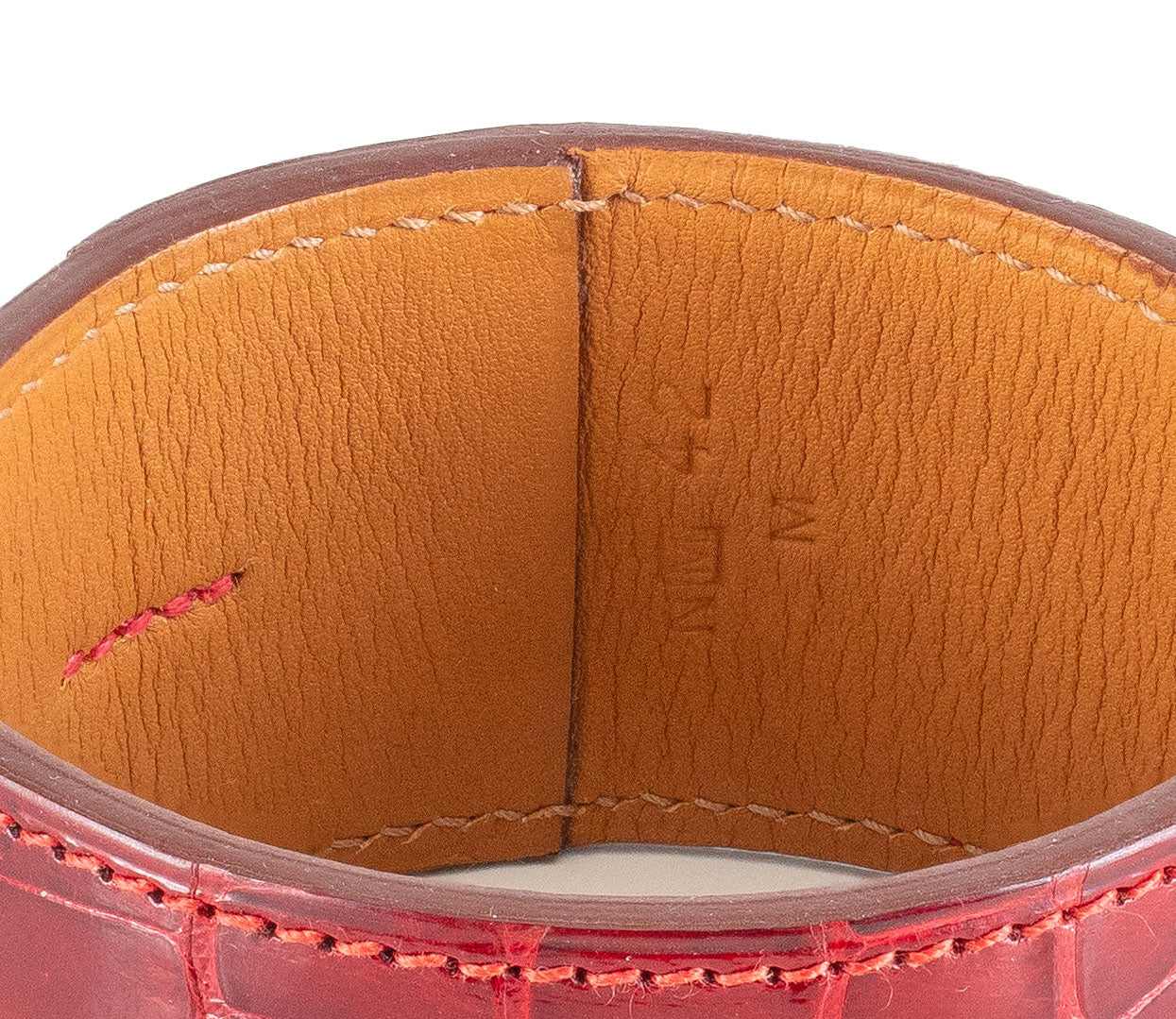Hermes BRACELET - NEO - Alligator - Red Vivid - 70-35mm NWOTS - 2312102314