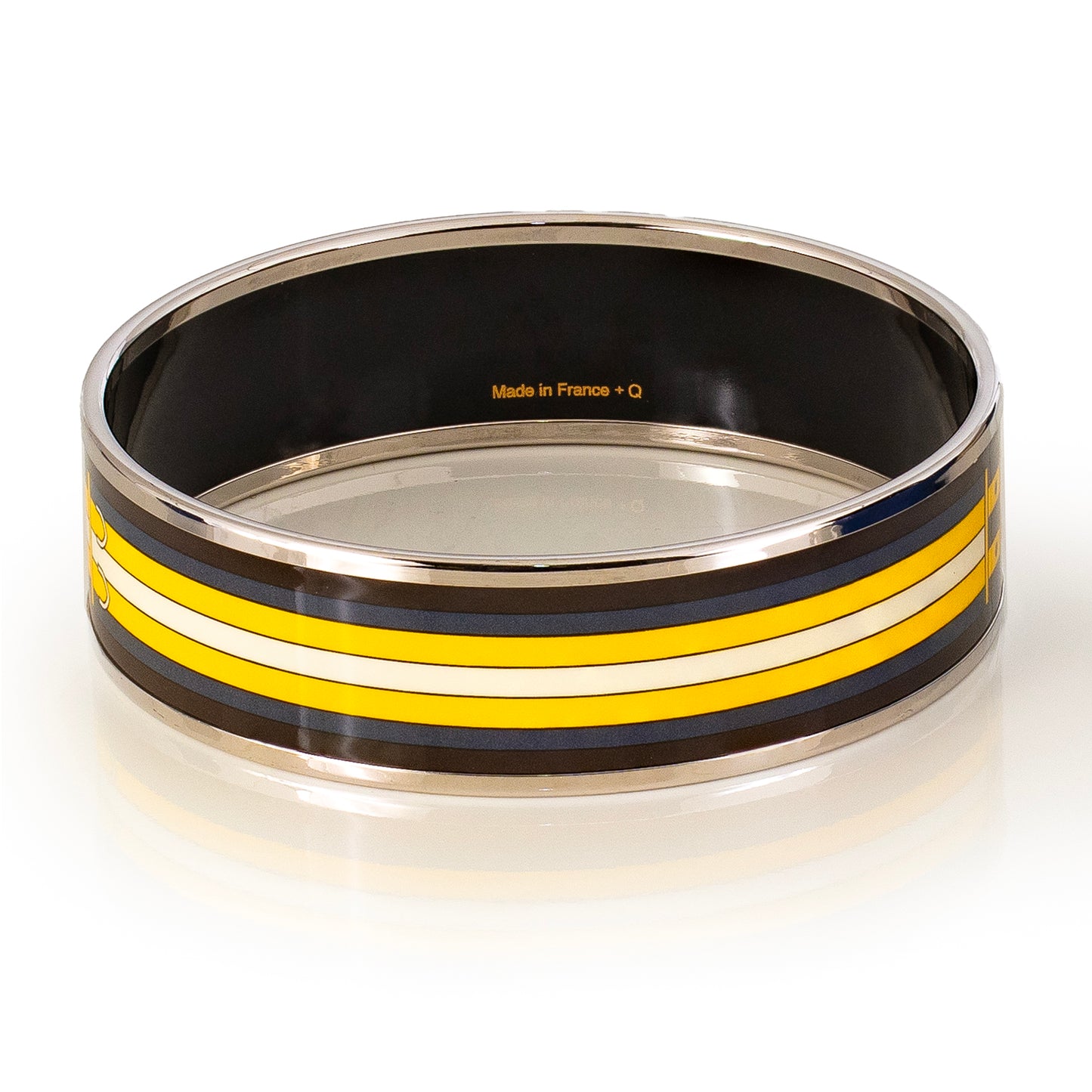 Hermes BRACELET - Nouveau Robacar - ESP - Black Yellow - 65-18mm NWOTS - 2401071928