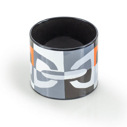 Hermes BRACELET - Optique Chaine D Ancre - PVD - Orange Black White - 65-55mm NWOTS - 2312101917