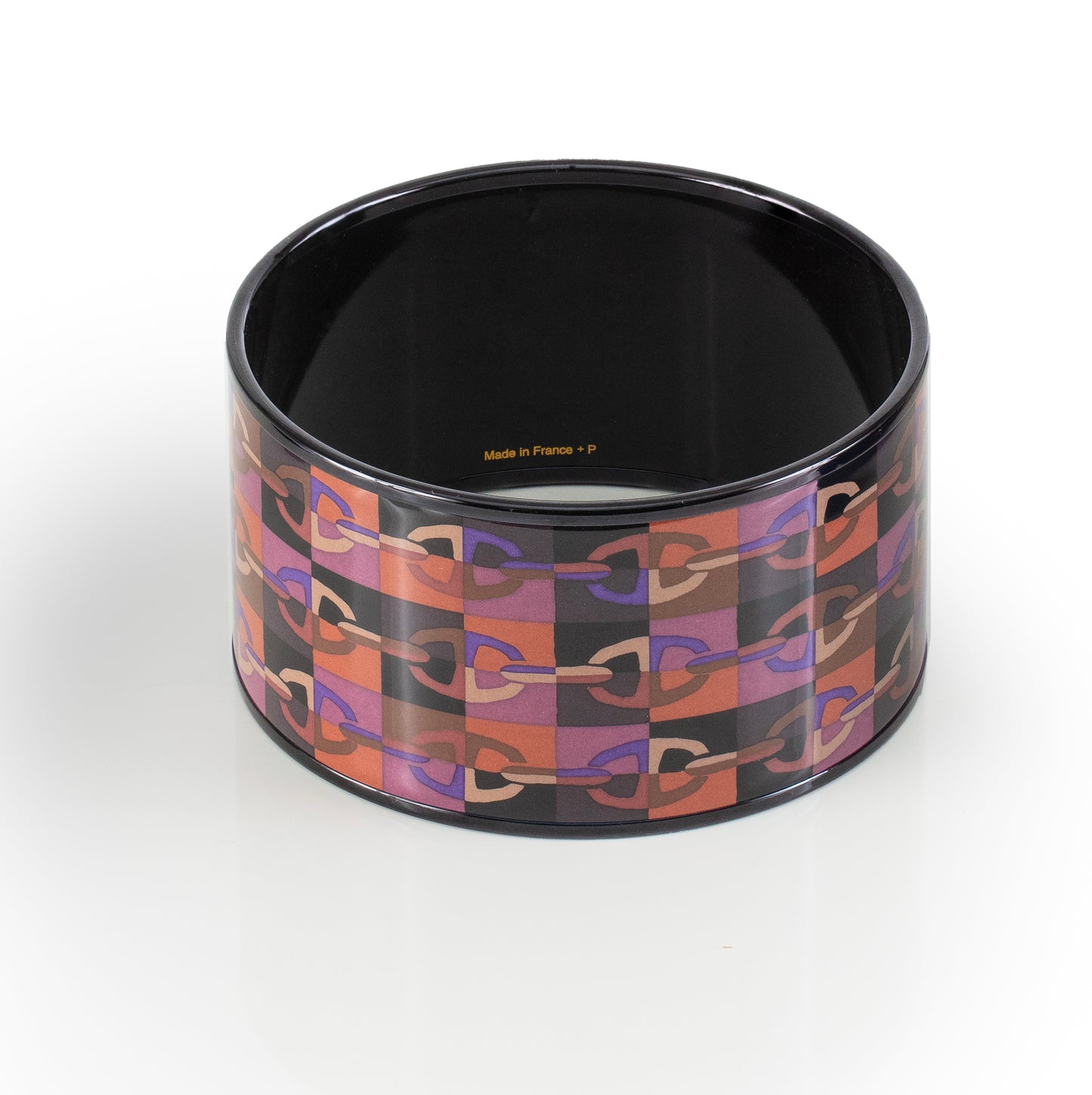 Hermes BRACELET - Optique Chaine D Ancre - PVD - Purple Wine - 65-33mm NWOTS - 2312092209