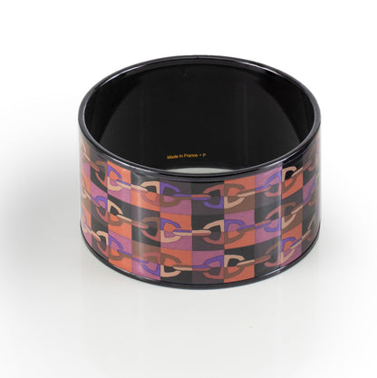 Hermes BRACELET - Optique Chaine D Ancre - PVD - Purple Wine - 65-33mm NWOTS - 2312092209