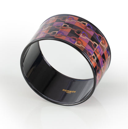 Hermes BRACELET - Optique Chaine D Ancre - PVD - Purple Wine - 65-33mm NWOTS - 2312092209
