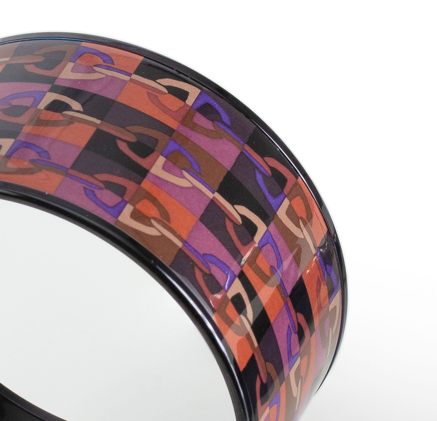 Hermes BRACELET - Optique Chaine D Ancre - PVD - Purple Wine - 65-33mm NWOTS - 2312092209