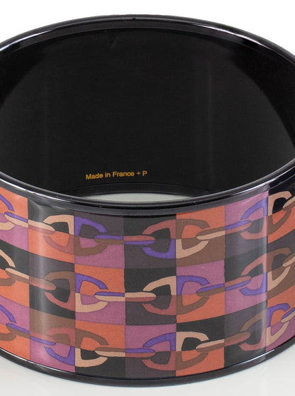 Hermes BRACELET - Optique Chaine D Ancre - PVD - Purple Wine - 65-33mm NWOTS - 2312092209