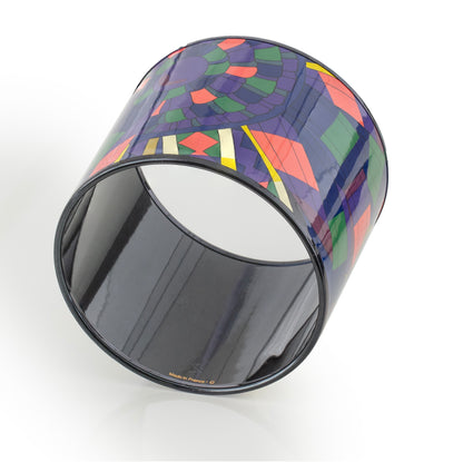 Hermes BRACELET - Rubans De Cheval Africa - PVD - Yellow Blue - 65-55mm NWOTS - 2401011716
