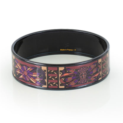 Hermes BRACELET - Rubans de Cheval - PVD - Surteint Wine - 65-17mm NWOTS - 2401031824