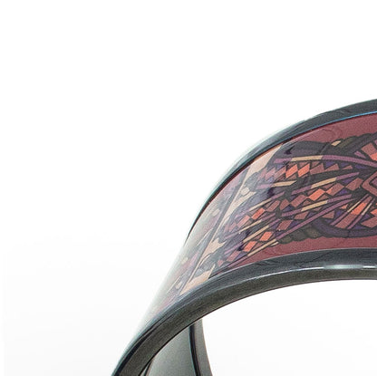 Hermes BRACELET - Rubans de Cheval - PVD - Surteint Wine - 65-17mm NWOTS - 2401031824