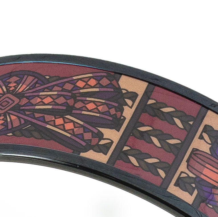 Hermes BRACELET - Rubans de Cheval - PVD - Surteint Wine - 65-17mm NWOTS - 2401031824