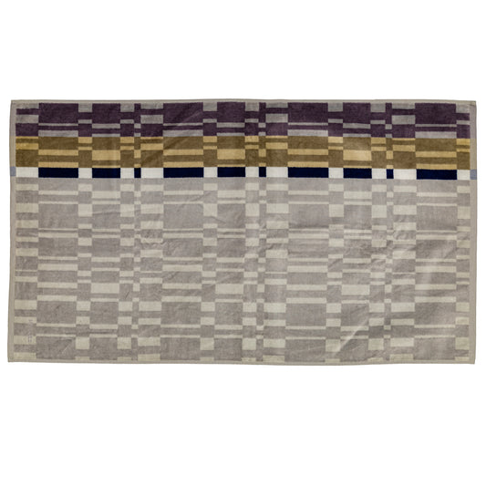 Hermes Bath Towel H motif - Grey Kaki - 100x57cm - Cotton - NWCTS - 2601291140