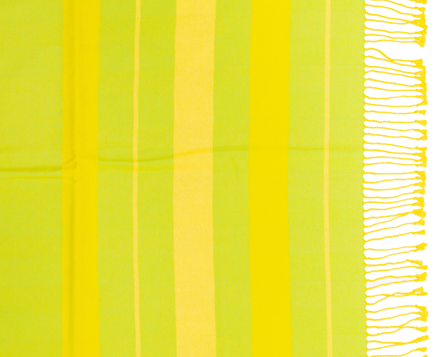 Hermes Beach Towel Pareo - Circuit 24 Chaine D Ancres - Lime Yellow - 132x167cm 100% Cotton Chevron Embroid - New - 2510111722