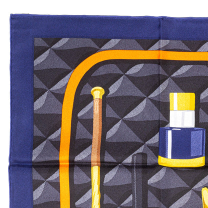 Hermes Silk Scarf Beauté Composée - Caban Orange Gris - New With Tag