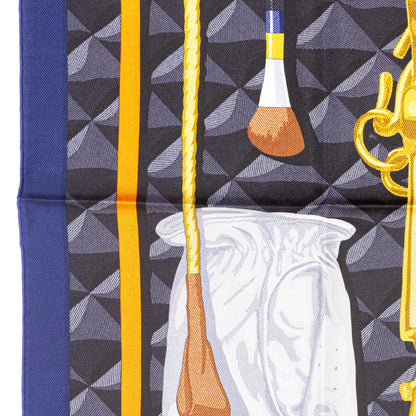 Hermes Silk Scarf Beauté Composée - Caban Orange Gris - New With Tag