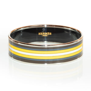 Hermes Bracelet - Robacar - ESP - 65-16mm - Black Yellow - NWOTS - 2002211352