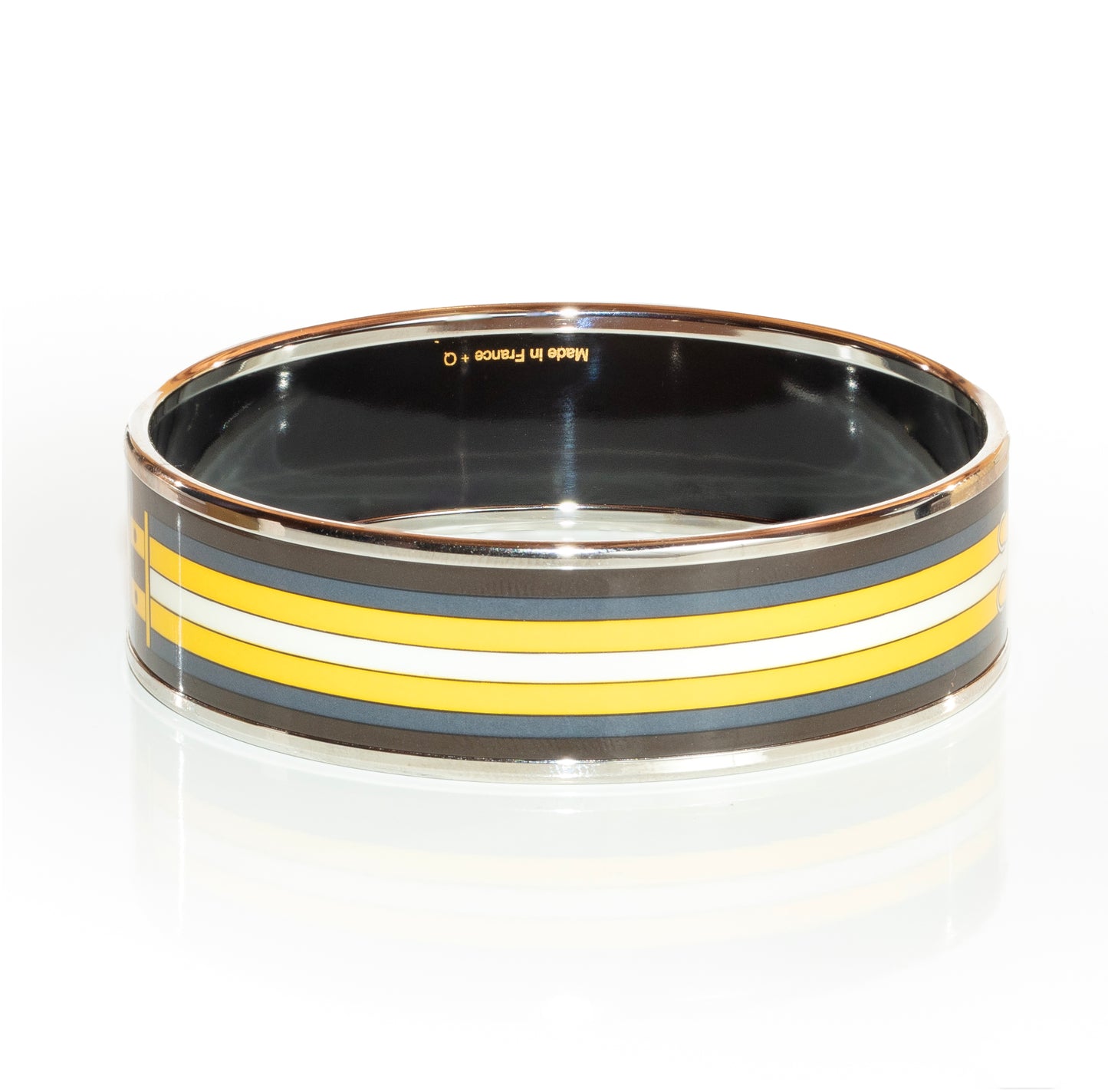 Hermes Bracelet - Robacar - ESP - 65-16mm - Black Yellow - NWOTS - 2002211352