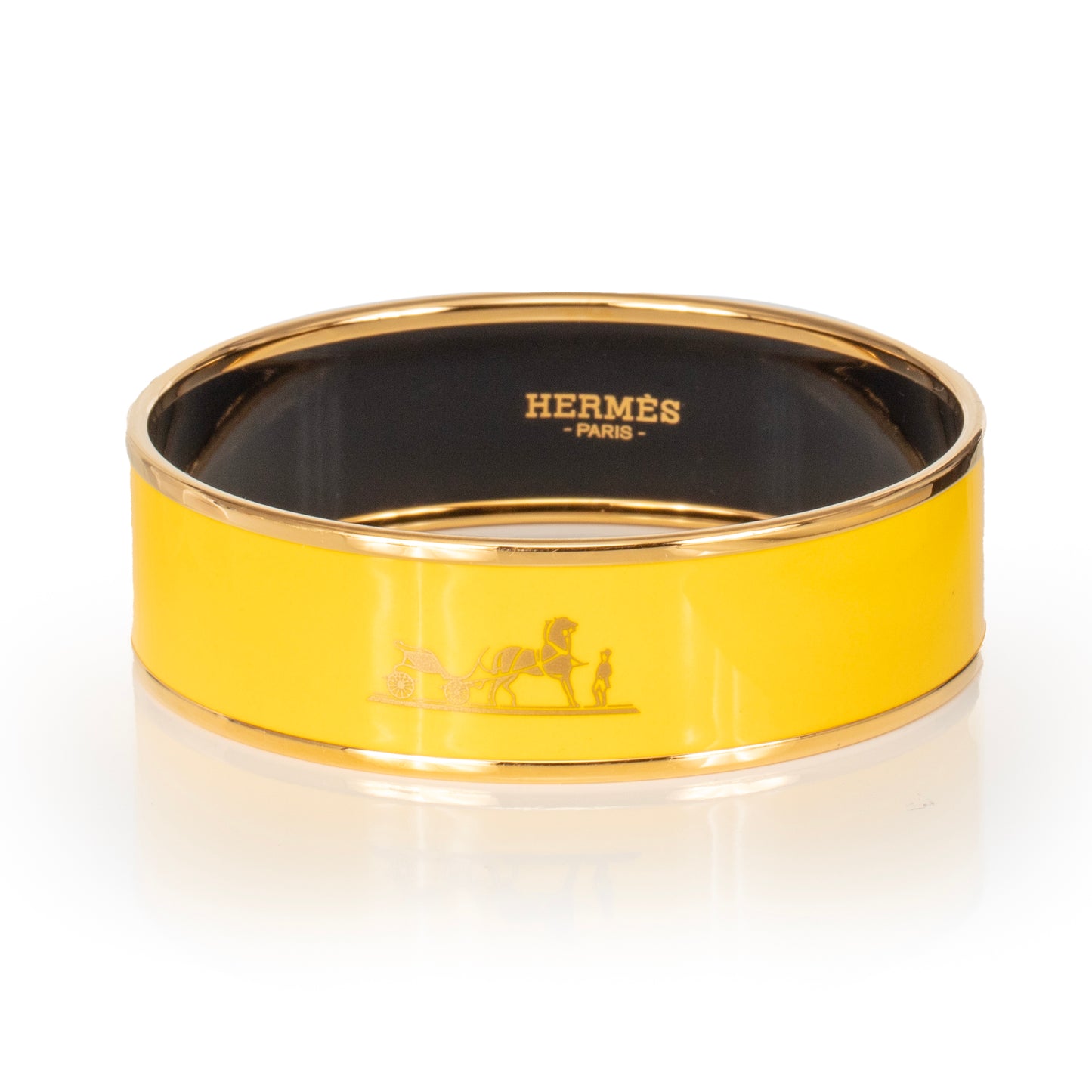 Hermes Bracelet CALECHE EGP 60-16mm YELLOW JONQUILLE - New - 2311191216